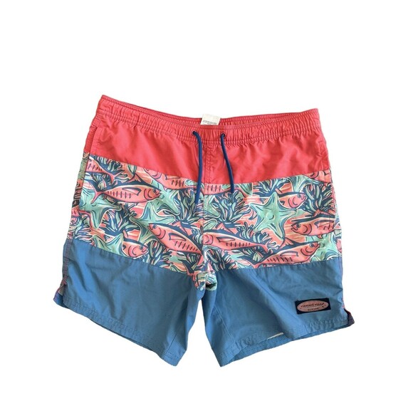 Vineyard Vines Chappy Trunk Tuna‎ & Starfish Pattern Swim Trunk Size XS - Picture 1 of 6
